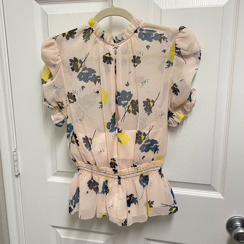 Self Portrait Pink Floral Blouse - Picture 14 of 14